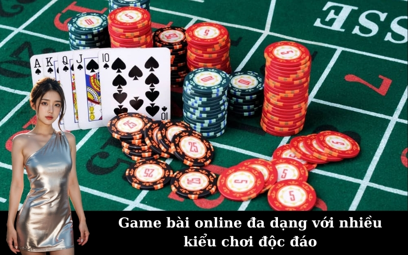 Game bài online đa dạng với nhiều kiểu chơi độc đáo