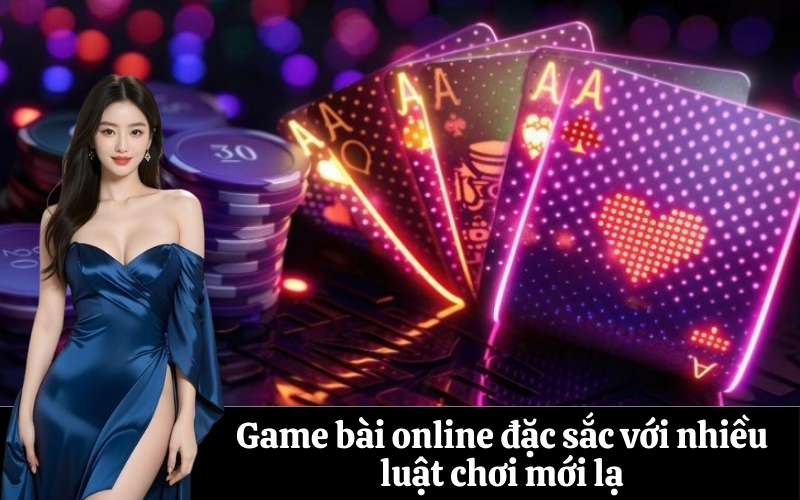 Game bài online đặc sắc với nhiều luật chơi mới lạ