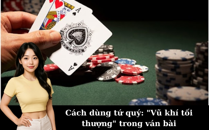 Cách dùng tứ quý: "Vũ khí tối thượng" trong ván bài
