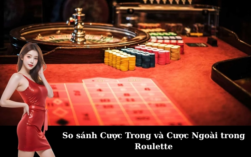 So sánh Cược Trong và Cược Ngoài trong Roulette