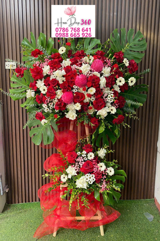 hoa chúc mừng khai trương