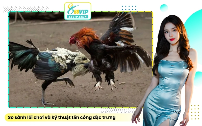 So sánh lối chơi và kỹ thuật tấn công đặc trưng