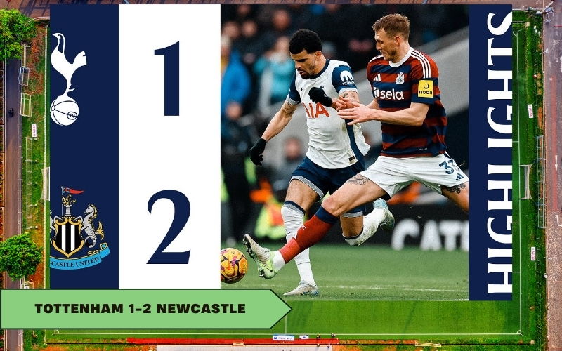 Tottenham 1-2 Newcastle