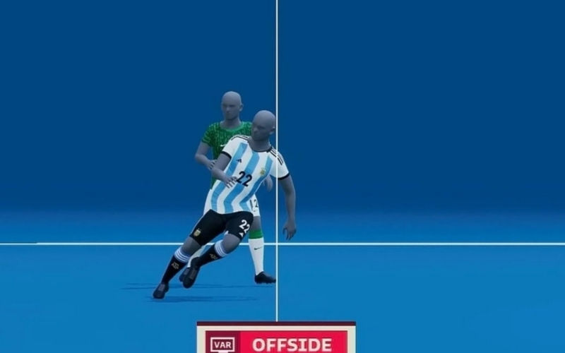 Quy trình công nghệ VAR xác định lỗi việt vị milimet